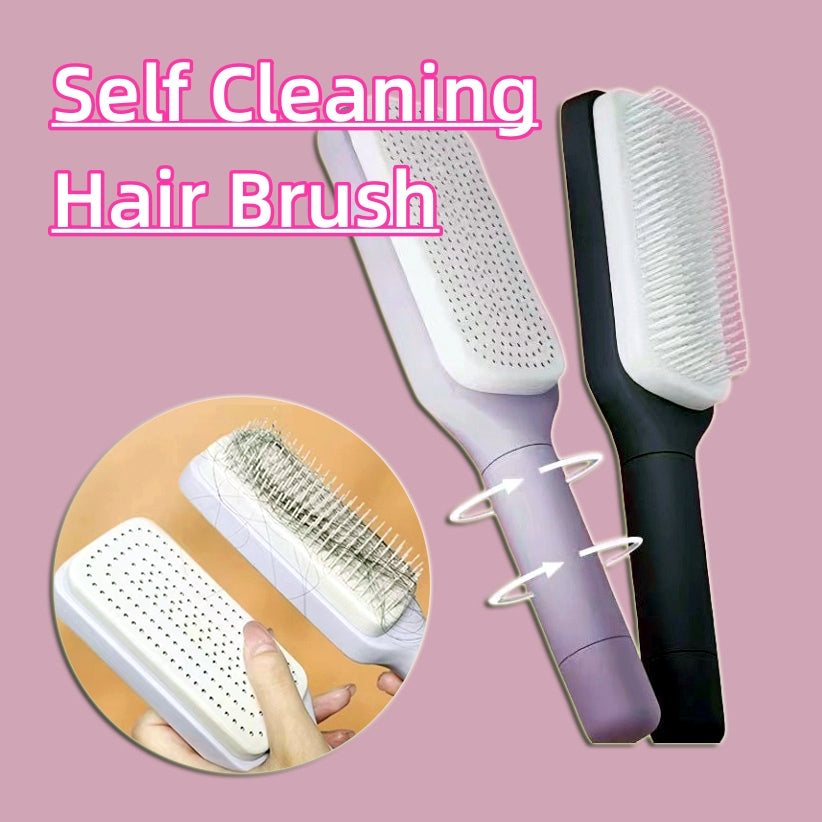 Wisaura™ 4 In 1 Self Cleaning Hair Brush