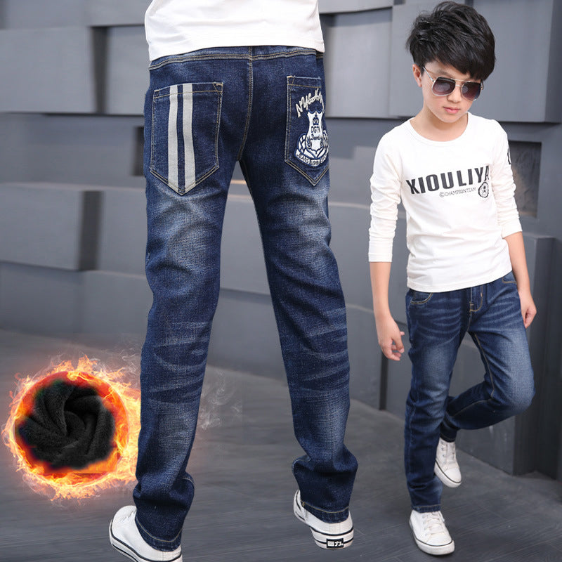 Wisaura™Warm and fleece boy jeans