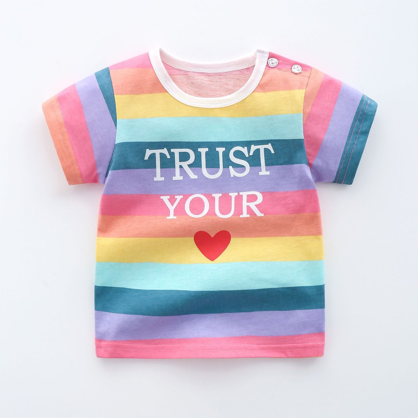Wisaura™Summer Girl Baby Boy Bottoming Shirt