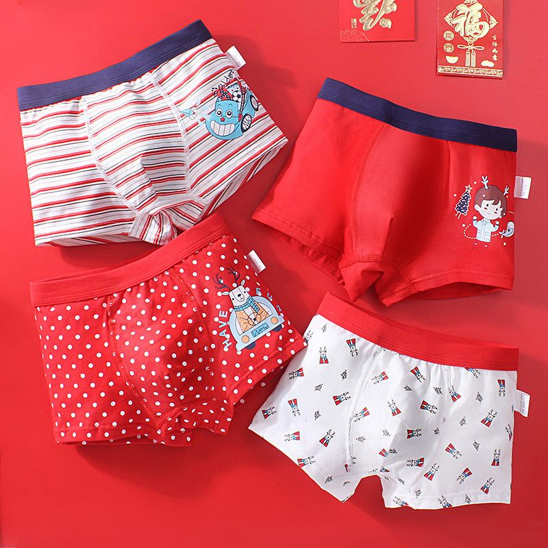 Wisaura™cotton children's boxer briefs