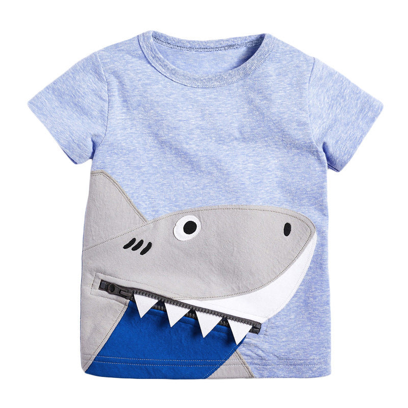 Wisaura™Boy'S T-Shirt Knitted Cotton