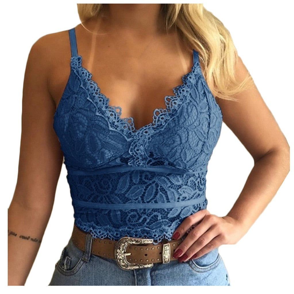 Wisaura™See-through lace sling bra