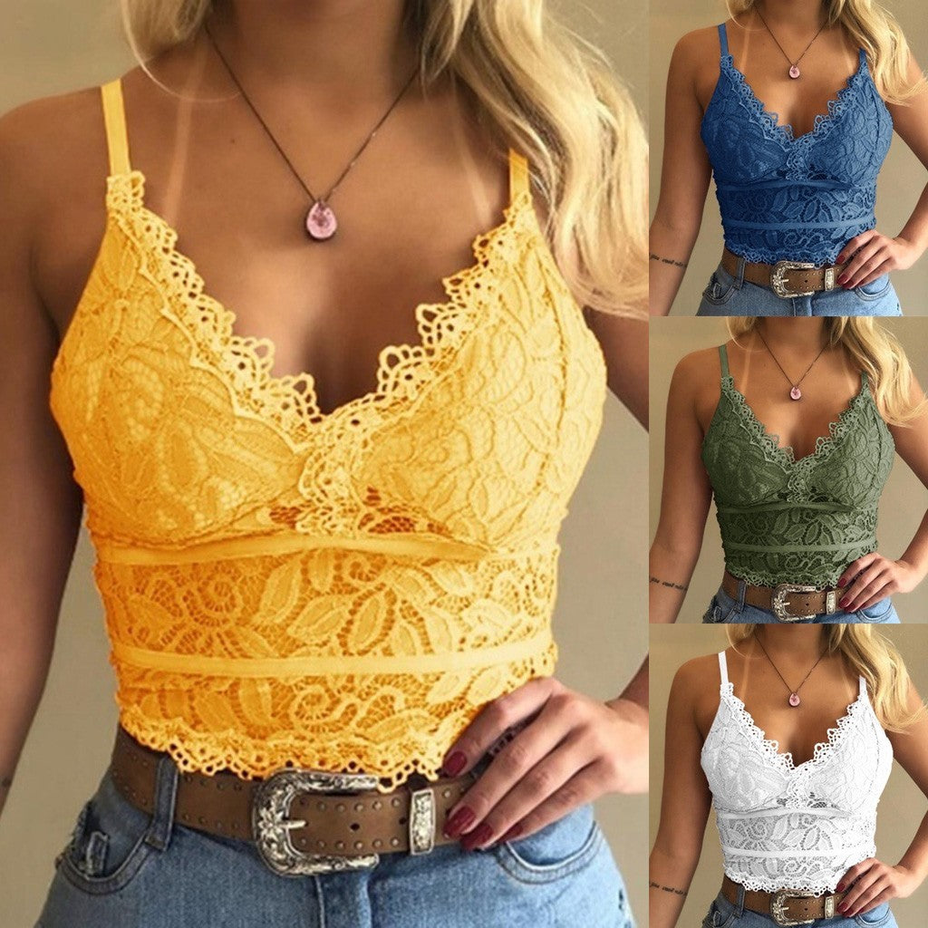 Wisaura™See-through lace sling bra