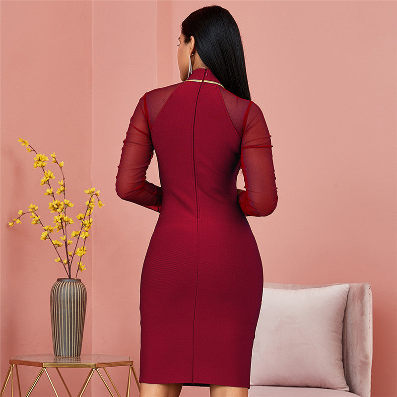 Wisaura™Lace bandage dress