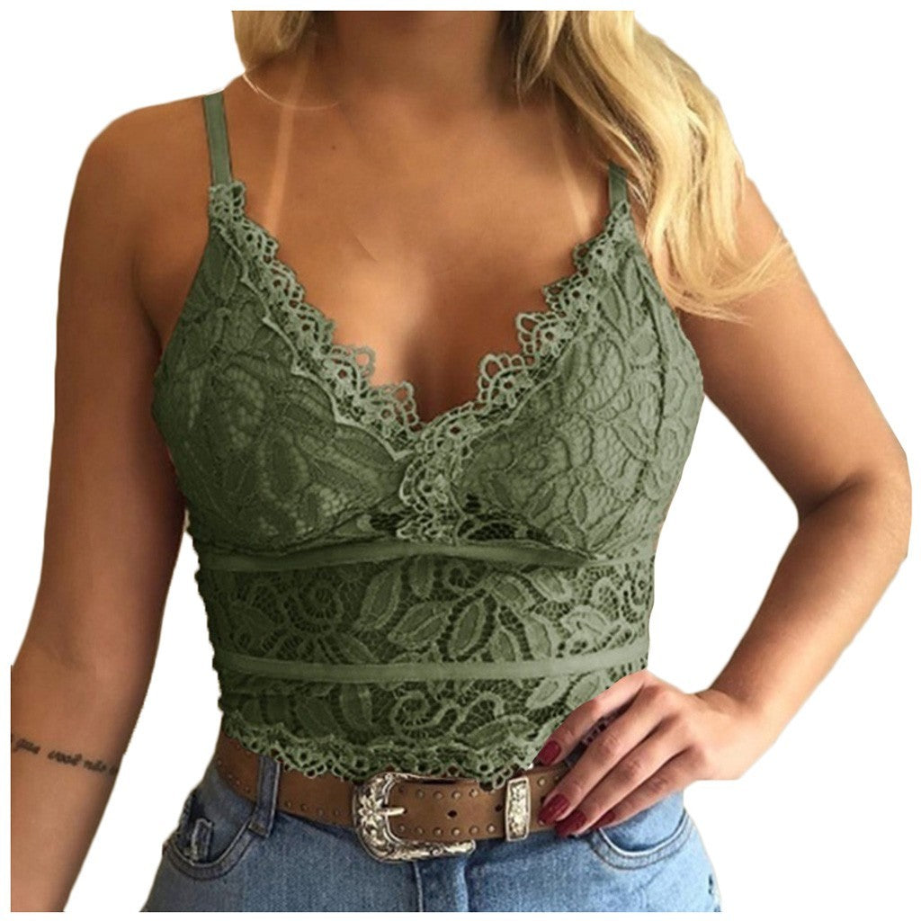 Wisaura™See-through lace sling bra