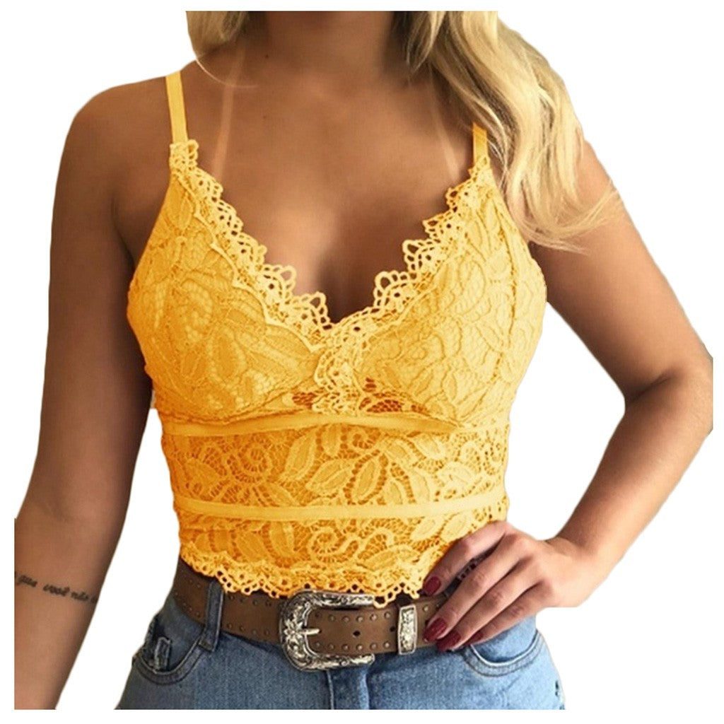Wisaura™See-through lace sling bra