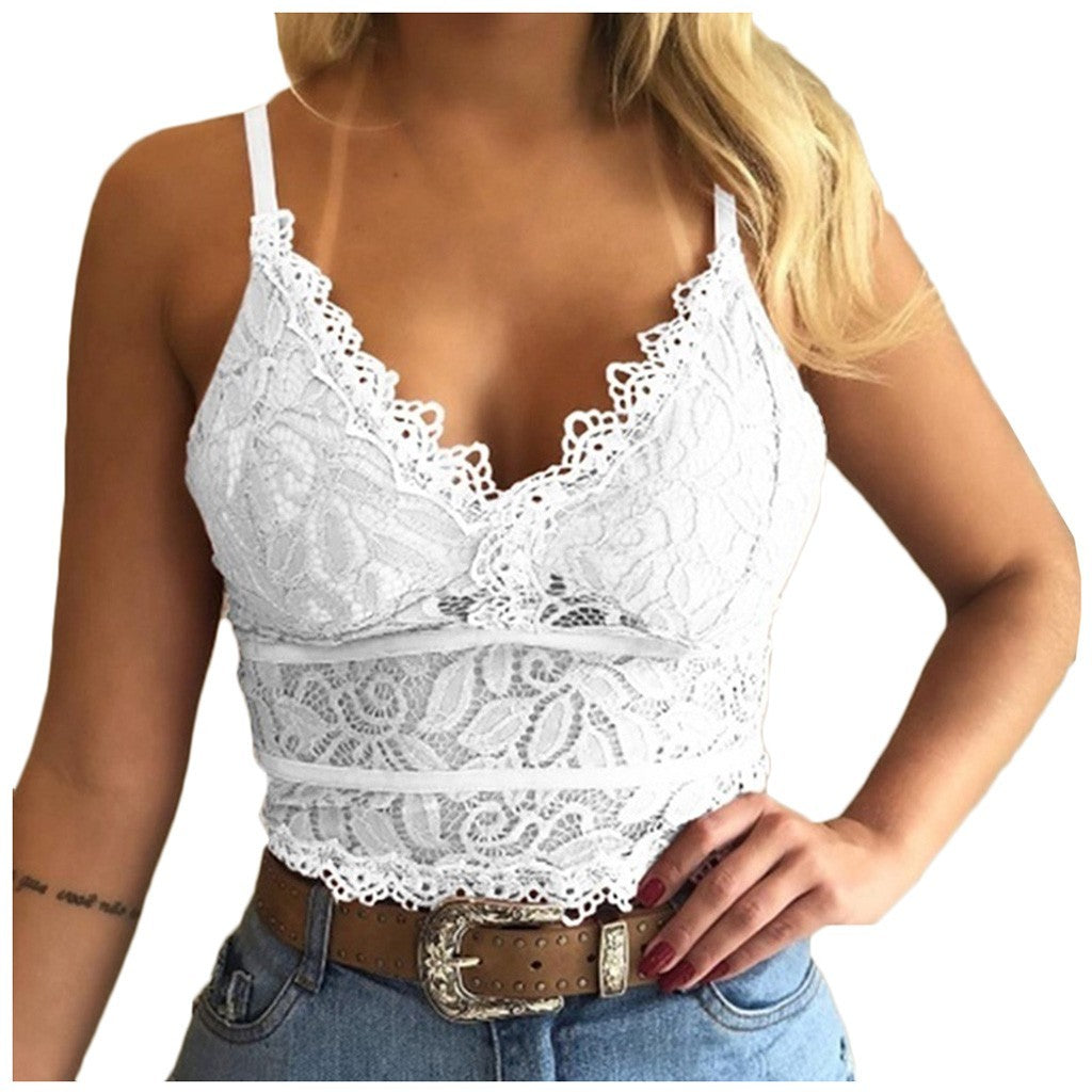 Wisaura™See-through lace sling bra