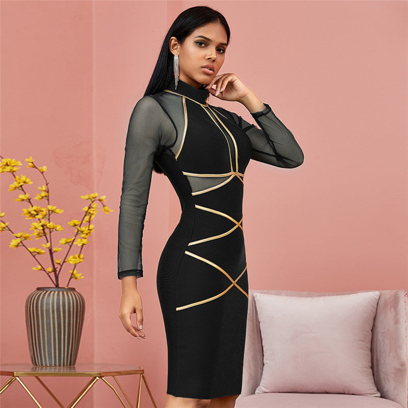 Wisaura™Lace bandage dress