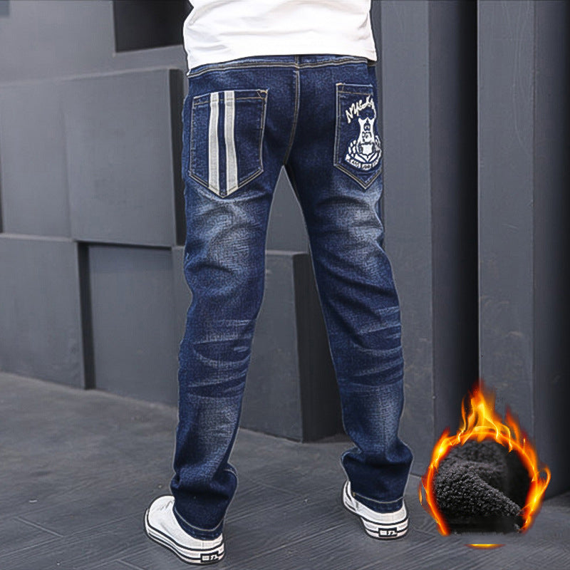 Wisaura™Warm and fleece boy jeans