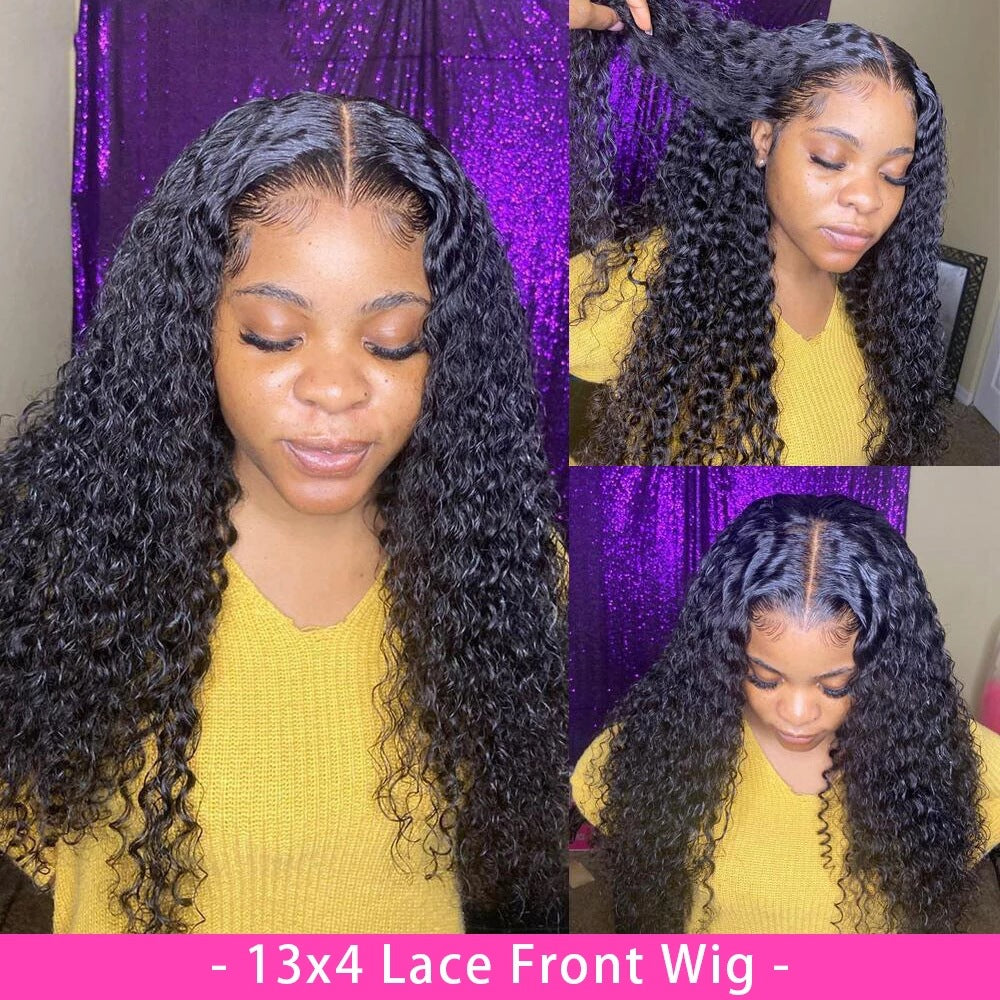 Wisaura™Curly Human Hair Wig Lace