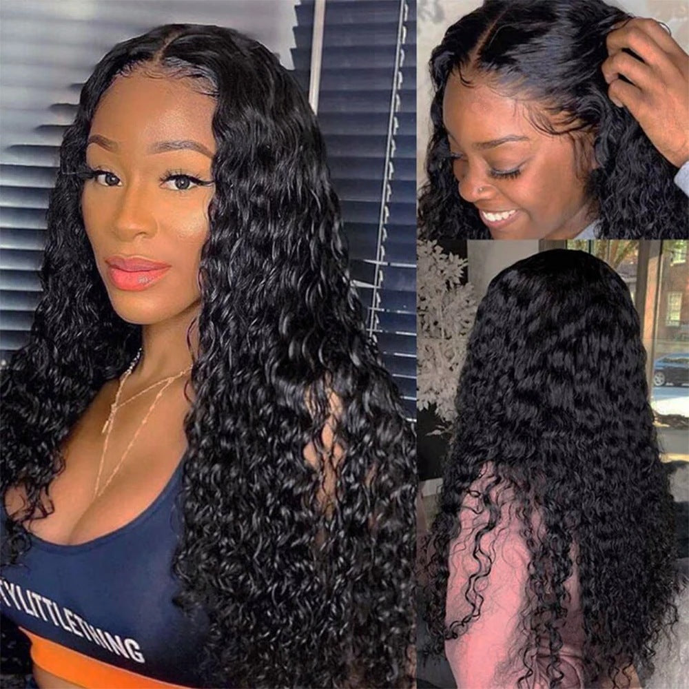 Wisaura™Curly Human Hair Wig Lace