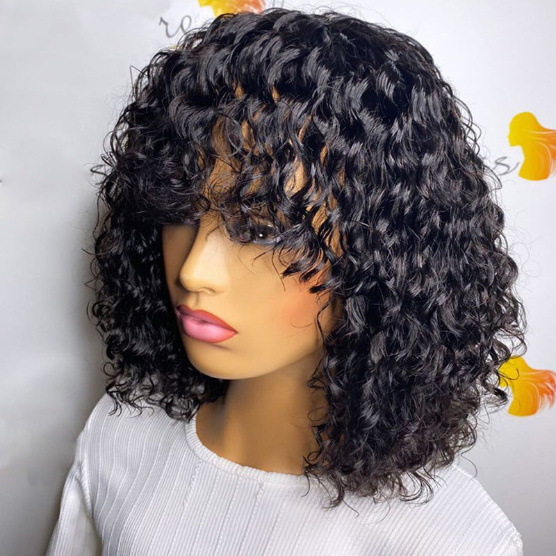 Wisaura™BOB Wig Full Machine Made Wig Water Wave