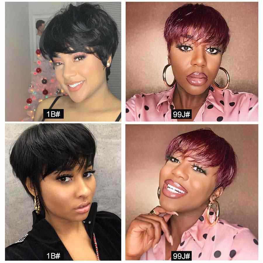 Wisaura™Black Fashion Bob Head