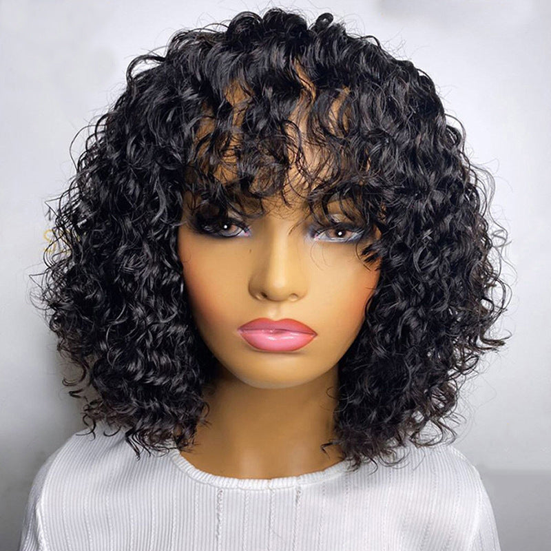 Wisaura™BOB Wig Full Machine Made Wig Water Wave