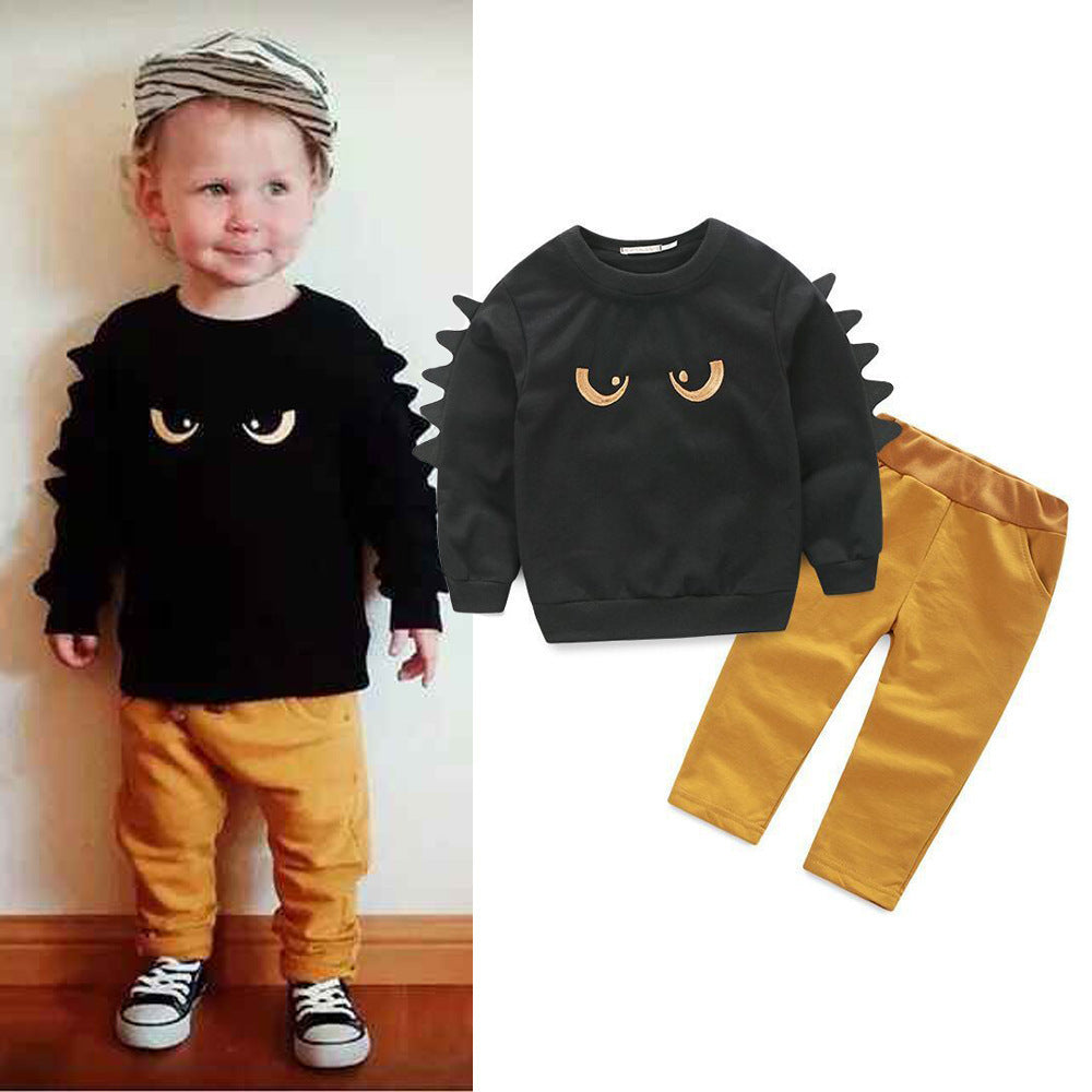 Wisaura™Fashion Boy Sweatshirt Pants Suit