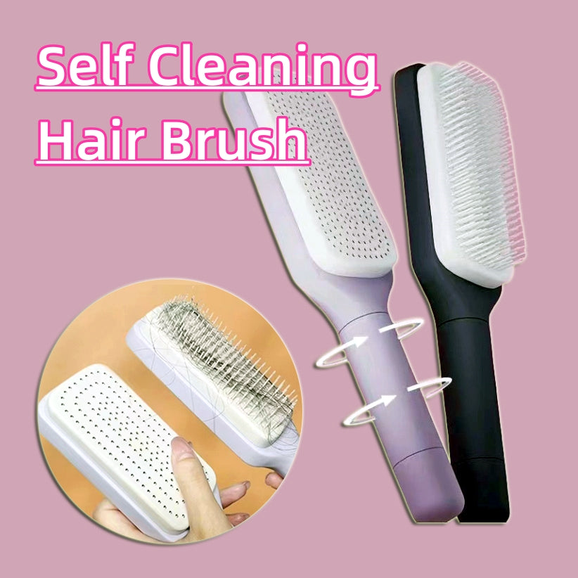 Wisaura™ 4 In 1 Self Cleaning Hair Brush