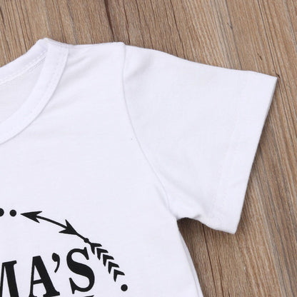 Wisaura™Summer  Boy Clothes Cotton T-Shirt Pants