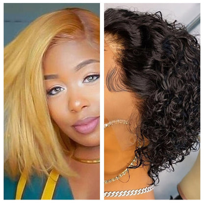 WisAura™Cut Real Hair Front Lace Wig